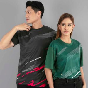 QD75 Round Neck T-shirts Printing